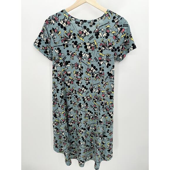 Lularoe Disney Vacation Mickey Mouse Short Sleeve Dress Women's Size XX-Small - Picture 2 of 8